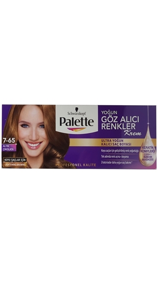 Picture of P-Palette Göz Alıcı Renkler Altın Çikolata 7-65 Tüp Krem Saç Boyası 50 ml