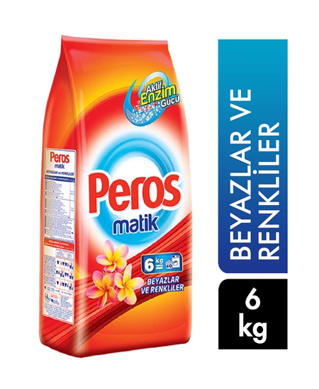 Picture of Peros Laundry Powder Detergent 6 kg 60 Washing Whites and Colors