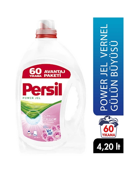 Picture of Persil Liquid Laundry Detergent 4,20 Lt Power Gel Vernel Rose Magic