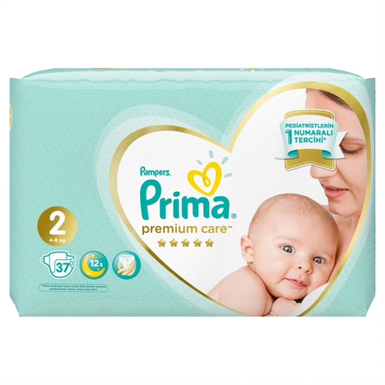 Picture of  Prima Premium Care Baby Diapers Size 2 37 Pieces