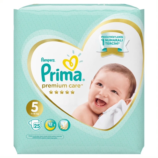 Picture of  Prima Premium Care Baby Diapers Size 5 25 Pieces