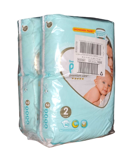 Picture of  Prima Premium Care Baby Diapers Size 2 60 Pieces