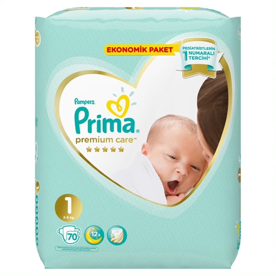 Picture of  Prima Premium Care Baby Diapers Size 1 70 Pieces