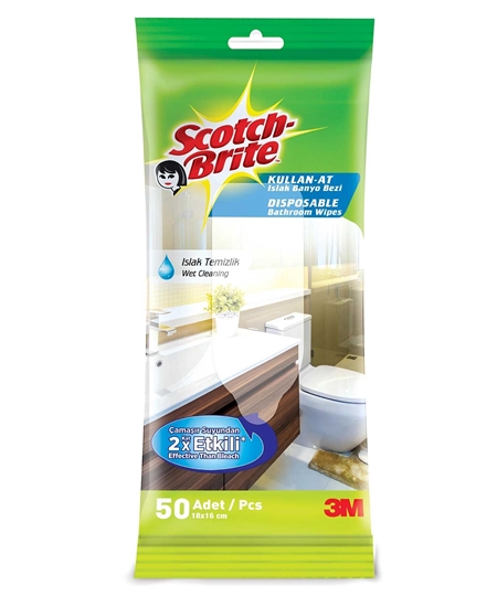 scotch brite, scotch brite temizlik bezi, scotch brite ıslak banyo bezi, temizlik bezi, banyo bezi