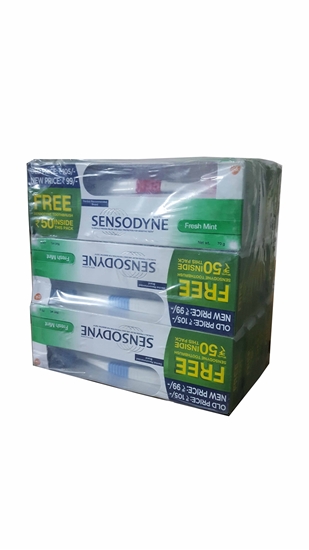 Picture of P-Sensodyne Diş Macunu 70 gr Mint Nane Aromalı  Diş Fırçası Hediyeli