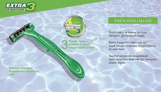 Picture of Wilkinson Sword Extra3 Sensitive Tıraş Bıçağı 4'lü