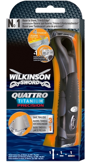 Picture of Wilkinson Sword Quattro Titanium Precision Carbon 1up Razor