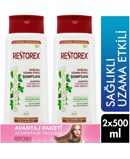 Picture of Restorex Şampuan 500 ml + 500 ml Hediye Kuru ve Yıpranmış Saçlar İçin