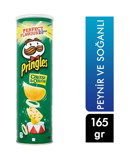 Pringles Peynir ve Soğanlı 165 gr,cipsi,tuzlu cipsler,atıştırmalık,aburcubur ürünleri,abur cubur,cipsi,cipsler,sirkeli cipsler,cips çeşitleri,atıştırmalık,toptan satın al,toptan tr,toptan mağazacılık,toptan gıda