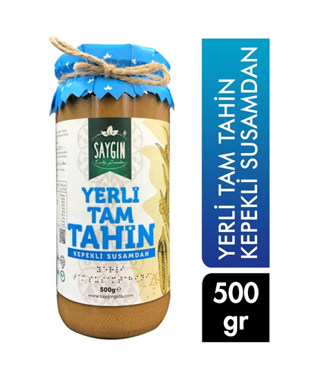 Picture of Saygın Yerli Tam Tahin 500 g Kepekli Susamdan