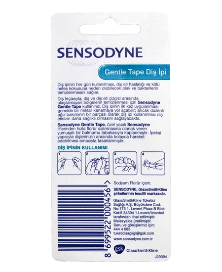 sensodyne, sensodyne diş ipi, diş ipi, diş ipi fiyatları, diş ipi satın al, diş ipi çeşitleri, toptan diş ipi, toptan sensodyne, sensodyne gentle tape diş ipi