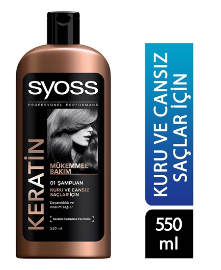 Picture of Syoss Keratin Şampuan 550 ml Kuru ve Cansız Saçlar İçin