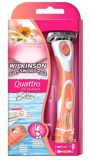 Picture of Wilkinson Sword Quattro for Woman Bikini Shaving Razor 1 Up