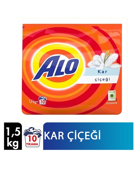 Picture of  Alo Powder Laundry Detergent 1,5 KG  White and Color - Snow Flower