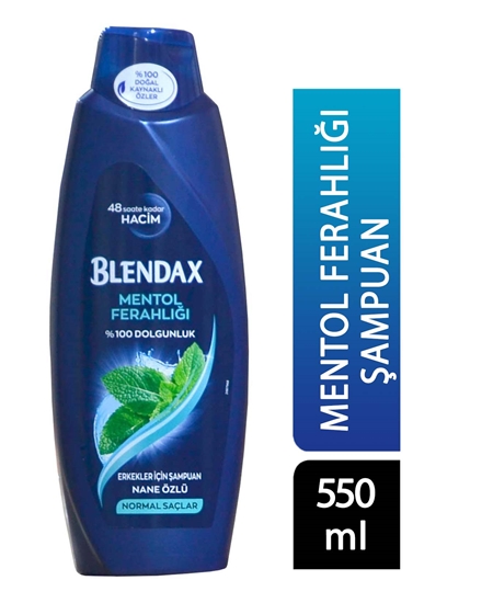 Picture of XBlendax Erkekler İçin Mentol Ferahlığı Şampuan 550 ml