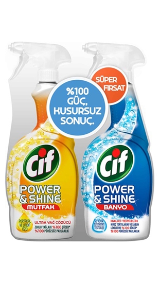 Picture of XCif Power & Shine Mutfak Yağ Çözücü 750 ml + Banyo 750 ml