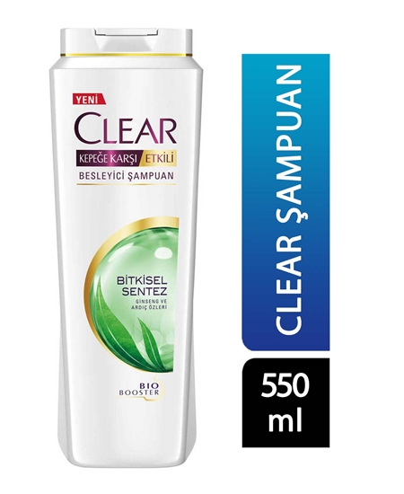 Picture of P-Clear Şampuan 550 ml Kepeğe Karşı Etkili Bitkisel Sentez