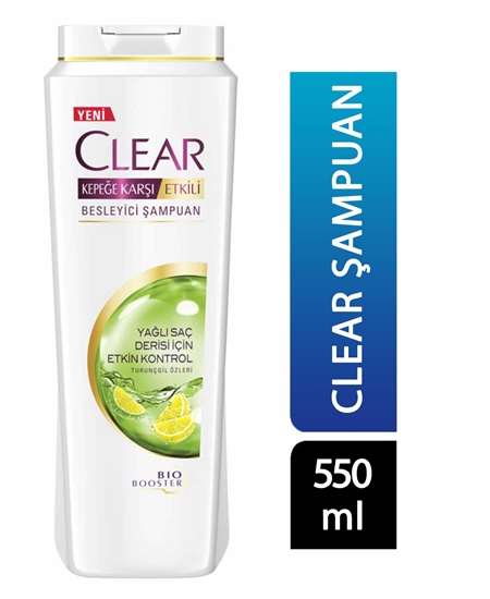 Picture of P-Clear Şampuan 550 ml Yağlı Saç Derisi İçin Etkin Kontrol