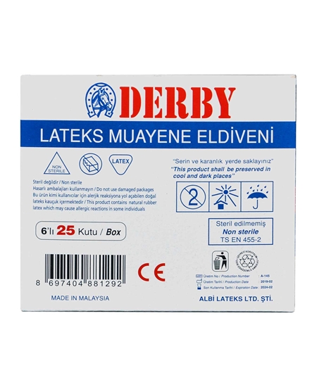 derby, lateks eldiven, muayene eldiveni, hijyenik eldiven, antibakteriyel eldiven, lastik eldiven, pudralı eldiven, tek kullanımlık eldiven, cerrahi eldiven, beyaz lastik eldiven, beyaz lateks eldiven, eldiven fiyatları, corona eldiven, korona eldiven, virüs eldiven