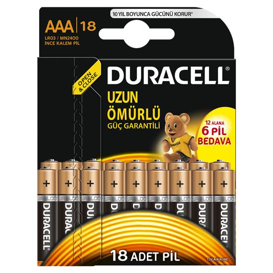 Duracell, İnce Kalem Pil, pil, duracell pil, ince aaa pil