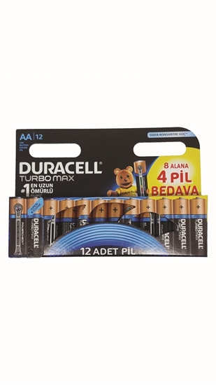 Picture of P-Duracell Turbo Max AA Kalem Pil Ekonomik Paket 8+4'lü