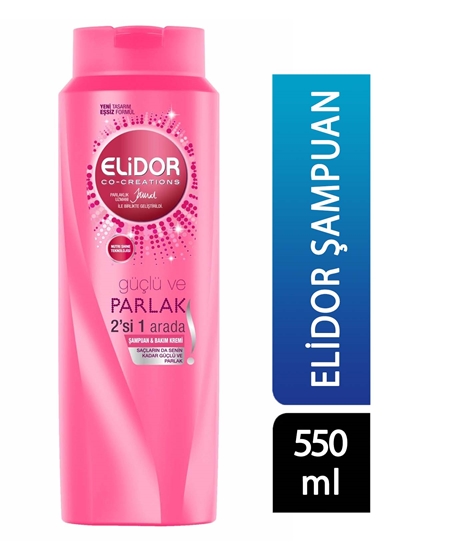 Picture of  Elidor Shampoo and Conditioner 550 ml Strong and Bright 2 in 1