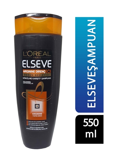 Picture of P-Elseve Arginine Direnç x3 Yoğun Besleyici Dökülme Karşıtı Şampuan 550ml