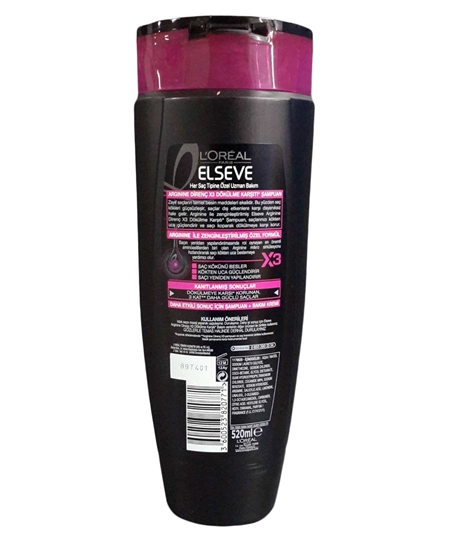 Picture of Elseve Shampoo 520 Ml - Anti Hair Loss Arginine Strength