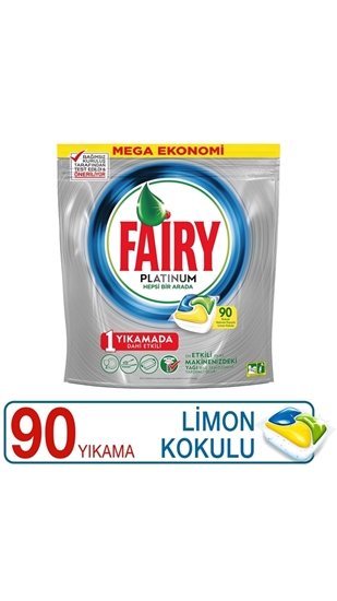 Picture of P-Fairy Platinum Lemon Perfumed Dishwasher Tabs 90's