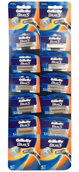 Picture of Gillette Blue III Razor Carded 10 Pack