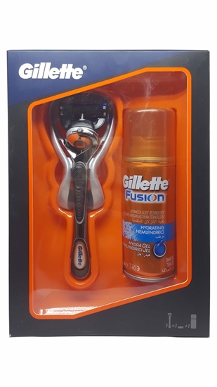 Picture of XGillette Fusion Proglide Flexball 1up Shaving Razor + Fusion 75 ml Gel Gift