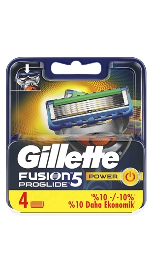 Picture of Gillette Fusion Proglide Power Refill Razor Blade 4 Pack
