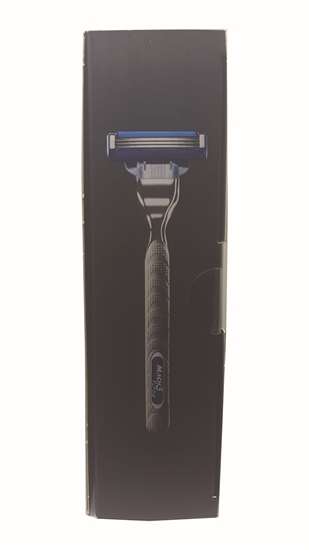 Picture of XGillette Mach3 Turbo 1up Shaving Razor 2 Refill Razor Blade + 75 ml Gel Gift