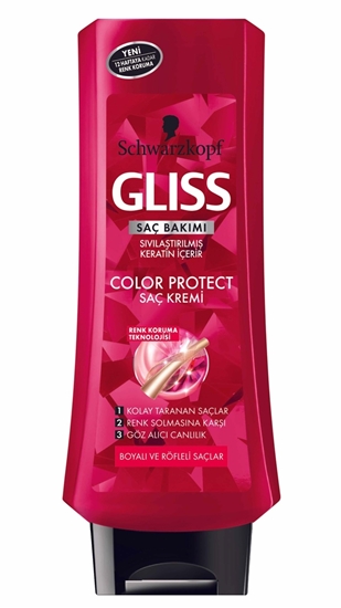 gliss, gliss saç kremi, saç kremi, boyalı saçlar için saç kremi, gliss color protect, gılis, glis