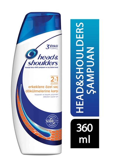 Picture of Head & Shoulders Shampoo 360 ml 2in1 Anti-Hair Loss  For Men 