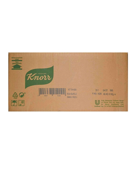 Picture of P-Knorr Bulgurlu Analı Kızlı Çorba 92 gr x 12'li Paket SKT SORUNLU