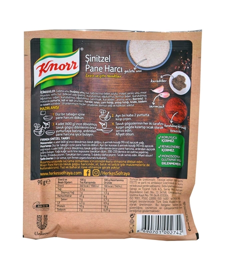 Picture of P-Knorr Şinitzel Pane Harcı 90 gr x 12'li Paket [OUTLET]- SKT SORUNLU