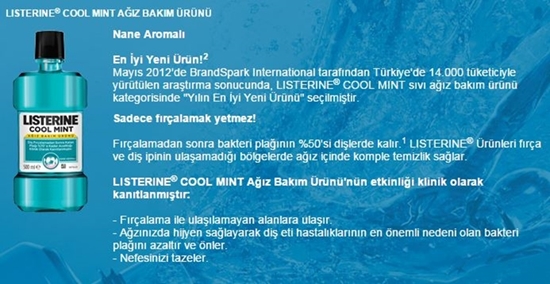 Picture of P-Listerine Cool Mint Ağız Bakım Suyu 1 lt