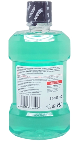 Picture of P-Listerine Fresh Burst Ağız Bakım Suyu 250 ml