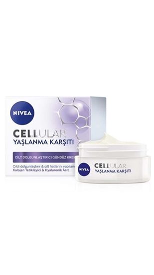 nivea, niveya, nivea krem, güzellik kremi, kırışıklık kremi, kırışıklık giderici krem, gerginleştirici krem, gençleştirici krem, yüz kremi, cilt kremi, gündüz kremi, Nivea Cellular Gündüz Kremi satın al, Nivea Cellular Gündüz Kremi fiyat