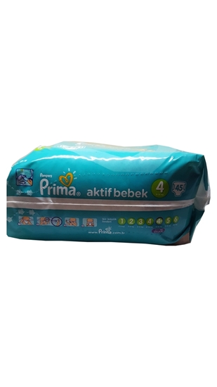 Picture of XPampers Prima Aktif Bebek No:4 Maxi Ekonomik Bebek Bezi 45'li