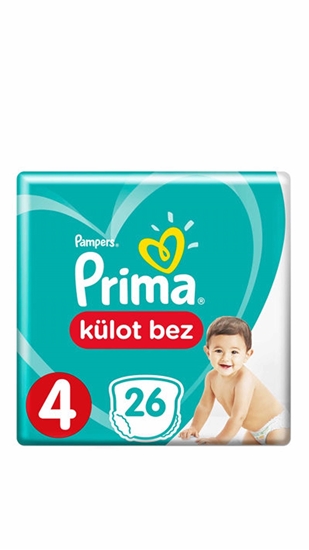 Picture of XPampers Prima Pants Külot Bez No:4 Bebek Bezi 26'lı