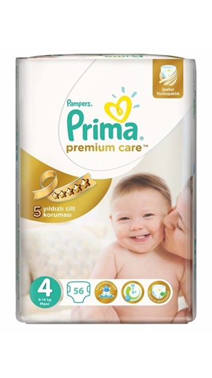 Picture of XPrima Premium Care Maxi 8-14 Kg No:4 56'lı Paket Bebek Bezi