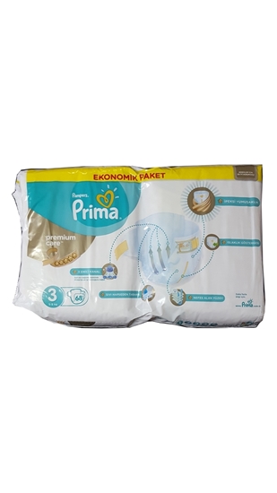 Picture of XPrima Premium Care Midi 5-10 Kg No:3 68'li Paket Bebek Bezi