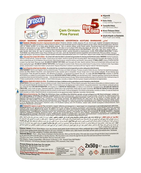 Picture of Proson Klozet Blok 2 X 50 gr Eko Paket Çam Ormanı