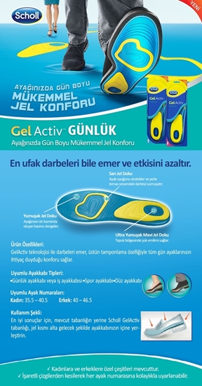 Picture of 	SCHOLL GEL ACTIV INSOLE DAILY (WOMEN)