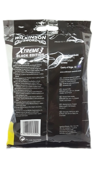 Picture of Wilkinson Sword Xtreme3 Black Edition Tıraş Bıçağı 10'lu