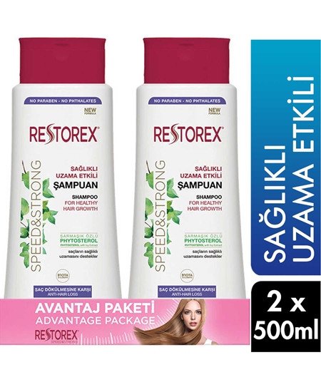 Picture of Restorex Şampuan 500 ml + 500 ml Hediye Saç Dökülmesine Karşı