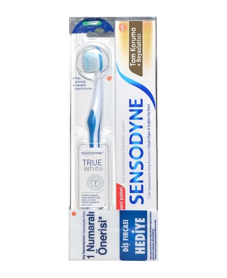 Picture of Sensodyne Diş Macunu 75 ml Tam koruma + Diş Fırçası Hediye