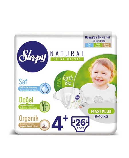 Picture of SLEEPY NATURAL JUMBO 26lı *5 MaxiPlus 9-16kg No:4+